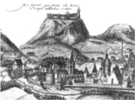 Фрагмент гравюры панорамы Львова XVIIвек.